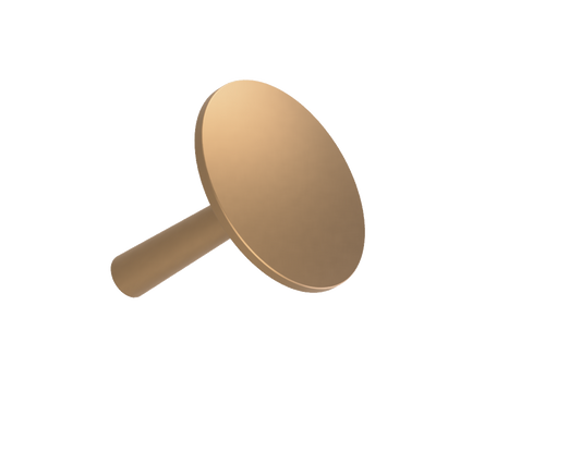 3" Survey Marker- Domed- Taper stem