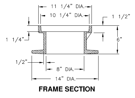 Survey Monument Case assembly 14x6